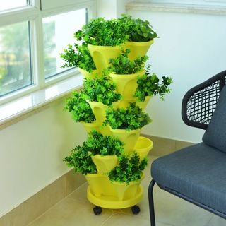 Combination multi-layer vertical flower pot