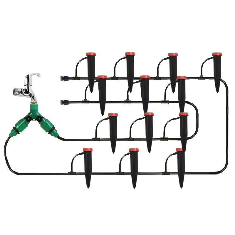 Garden stand drip irrigation set